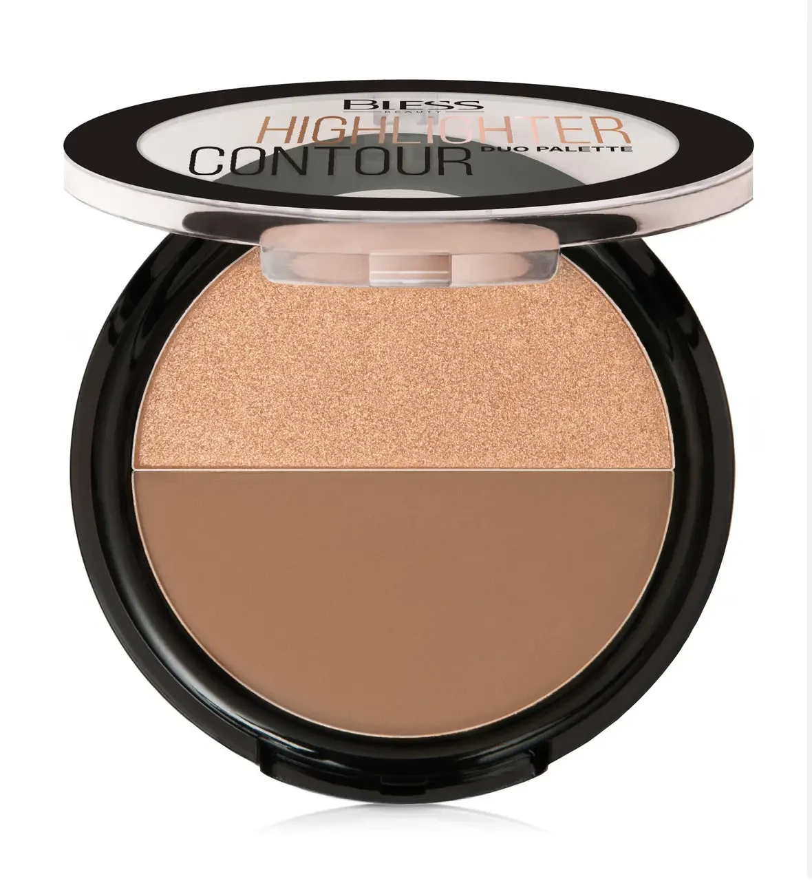 Палетка для контурінгу Duo Palette Highlighter Contour Bless Beauty №03, фото 1