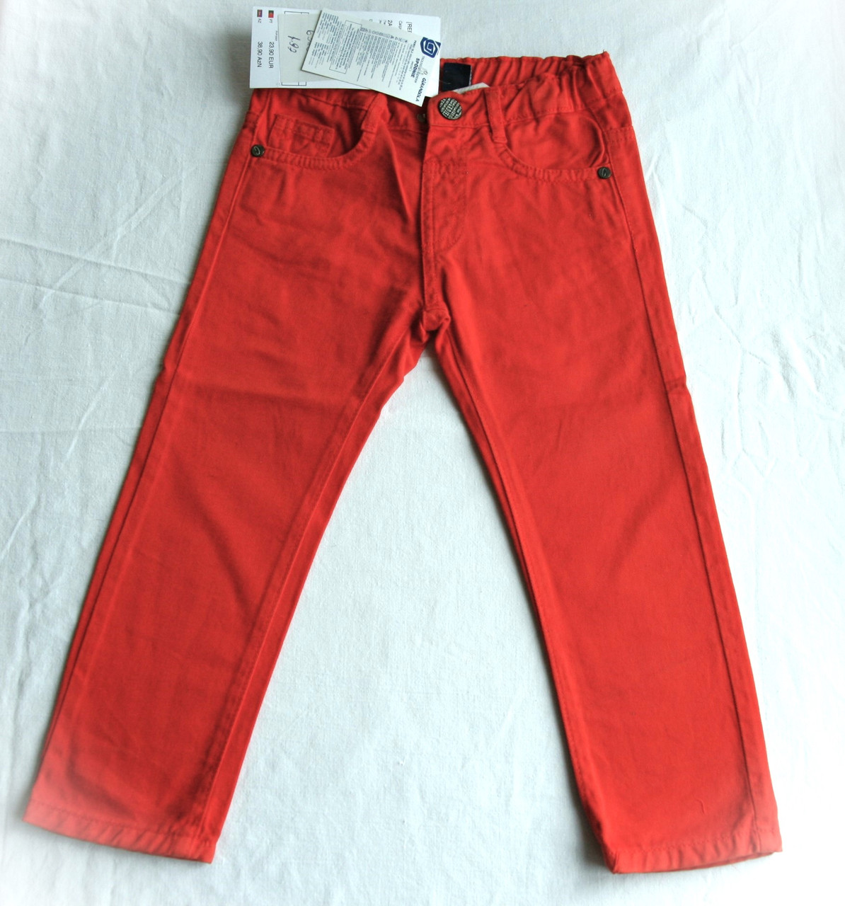 Джинси для хлопчика яскраво-червоні, Girandola, Португалія, розмір 92