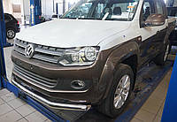 Защита переднего бампера Volkswagen Amarok (2010-) (одинарнийя) труба 60 мм