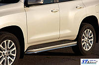 Защита штатного порога (окантовка) Stline для Toyota Land Cruiser Prado 150