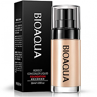 Тональний консилер для обличчя Bioaqua Perfect Concealer Liquid Foundation, тон 02 слонова кістка, 30 мл