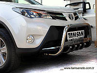 Кенгурятник с надписью Tamsan для Toyota Rav4 2013-2016