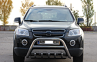 Кенгурятник с перемычкой и грилем D60 для Chevrolet Captiva 2006-2010