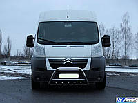 Кенгурятник с перемычкой и грилем D60 для Citroen Jumper 2008+