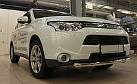 Защита переднего бампера для Mitsubishi Outlander 2012+