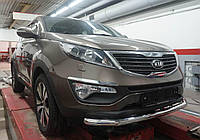 Защита переднего бампера KIA Sportage 2010-2015 (одинарнийя) d 60