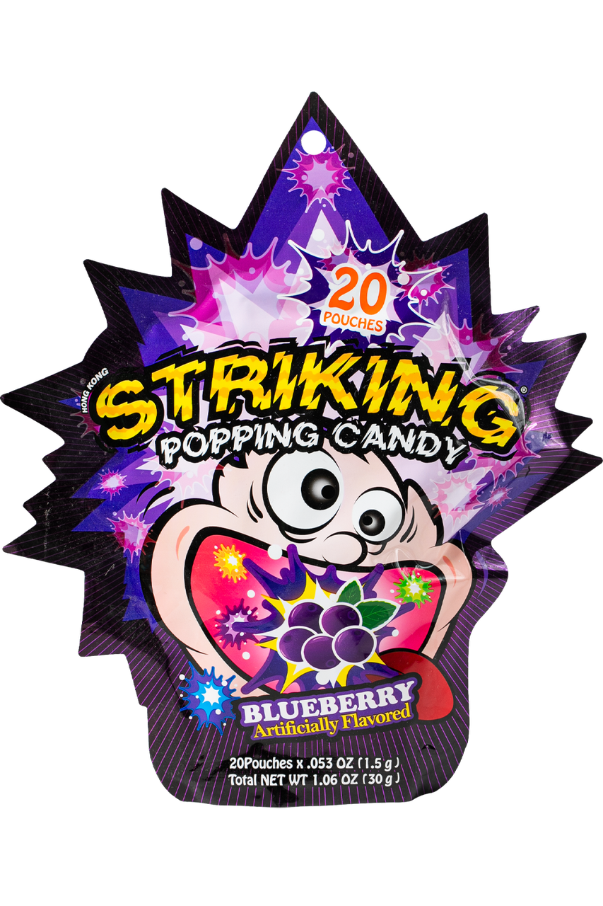 Цукерки Blueberry Popping Candy STRIKING 30 г