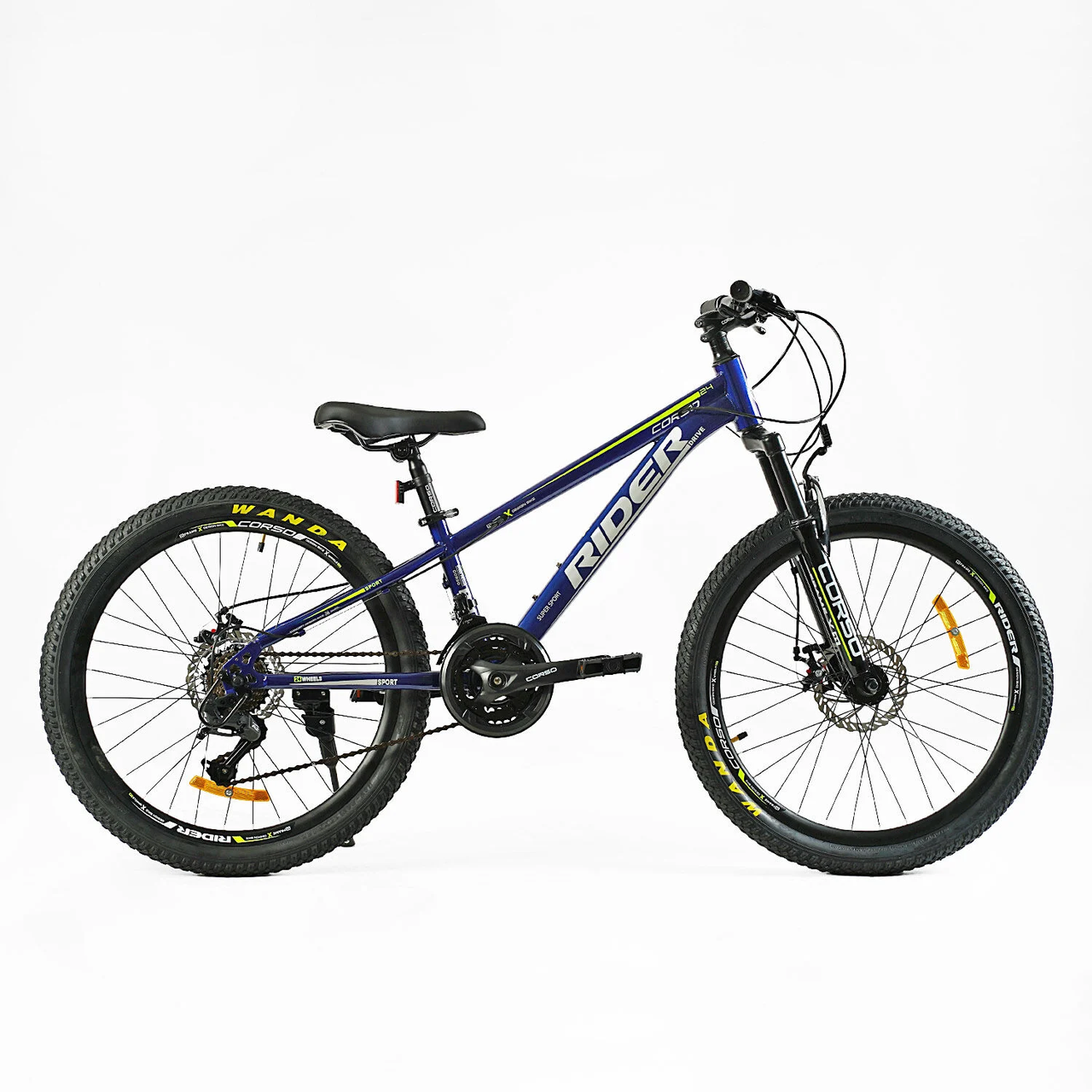 Велосипед спортивний Corso Rider на 24 дюйма, blue 24820