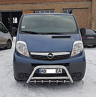 Кенгурятник с перемычкой и грилем D60 для Opel Vivaro