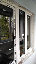 Металопластиковий балконний блок /вікно 1150х1350, двері 700х2050/, фото 2