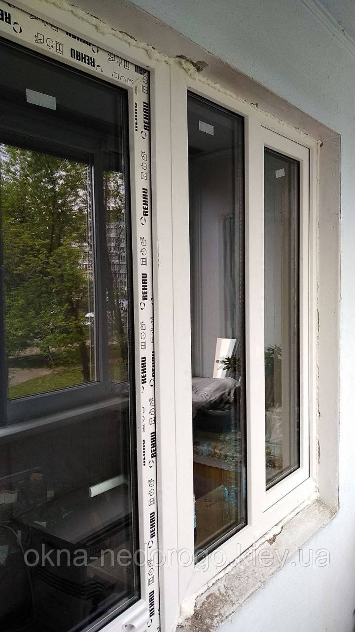 Металлопластиковый балконный блок /окно 1150х1350, двери 700х2050/ - фото 2 - id-p100108483