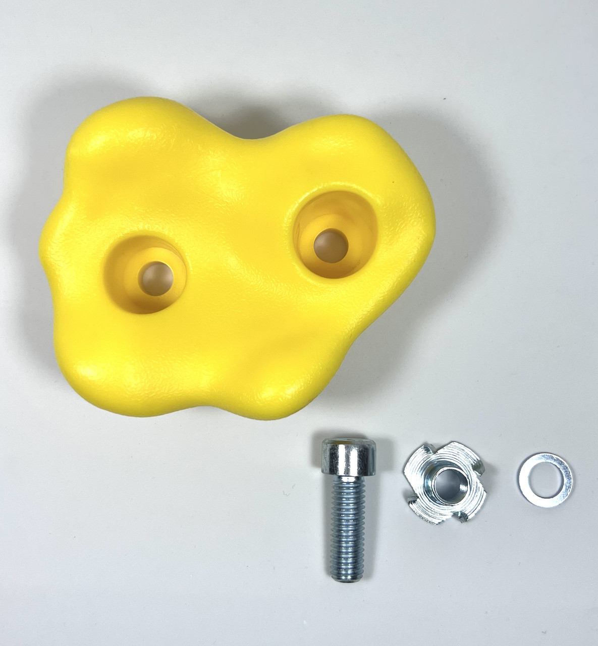 Зацепы для детского скалодрома 5 штук, пластиковые L-размер, Желтый - фото 3 - id-p2100525701