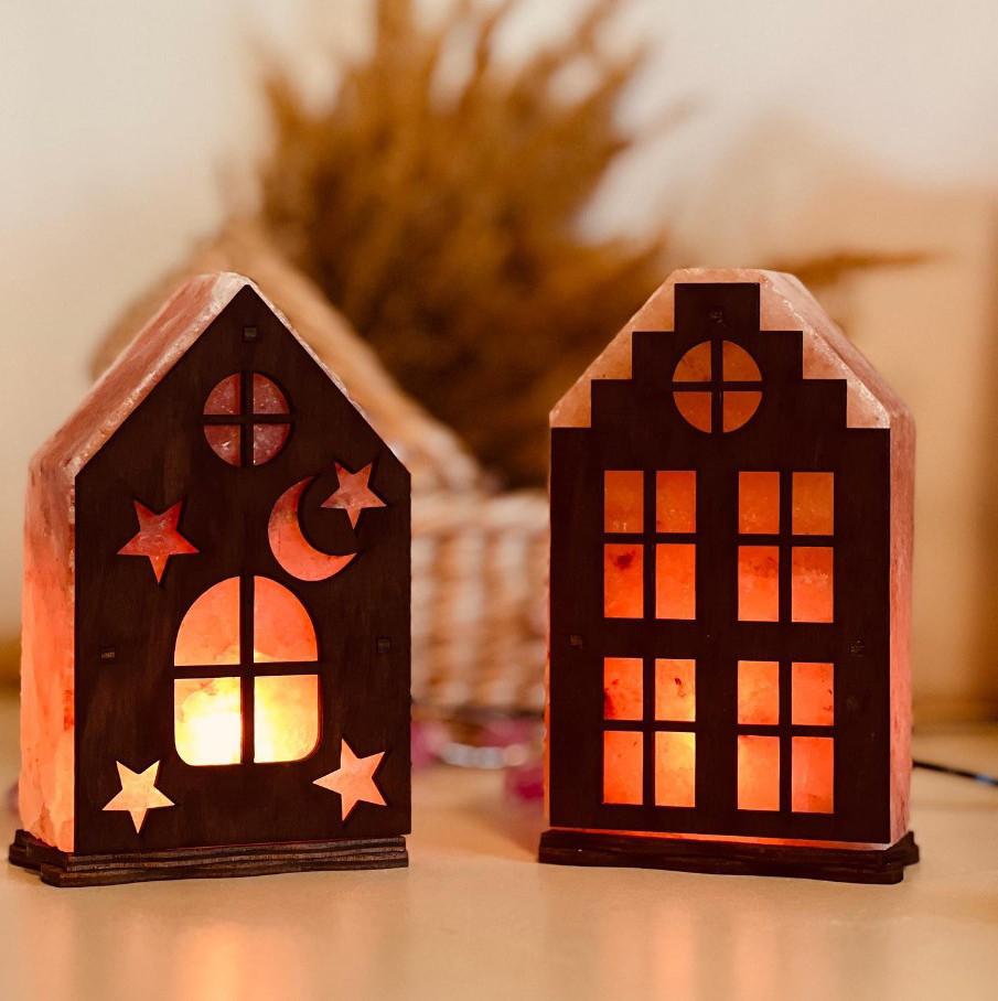 Соляна лампа з гімалайської солі “Будинок № 2” 1,5кг, фото 1