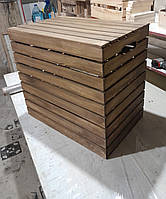 Дерев'яний рейковий ящик з кришкою