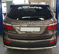Защита заднего бампера Can oto для Hyundai Grand SantaFe (2013-) (одинарная) d60