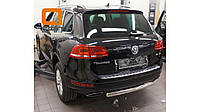 Защита заднего бампера Volkswagen Touareg (2010-) (одинарная)