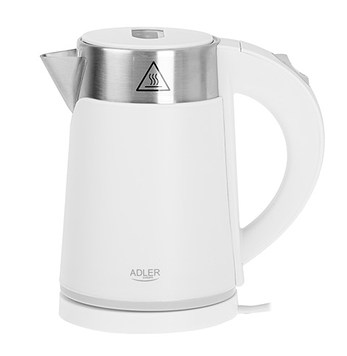 Електрочайник Білий 0.6л Adler AD 1372