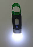 Компактний ручний акумуляторний ліхтарик 2в1 з насадкою кемпінговий, фото 9