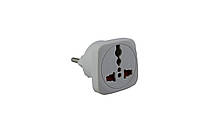 Мережевий перехідник 10A 250V №522 (Ціна за упаковку 24 шт.)