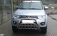 Кенгурятник двойной для Mitsubishi pajero sport 2008+