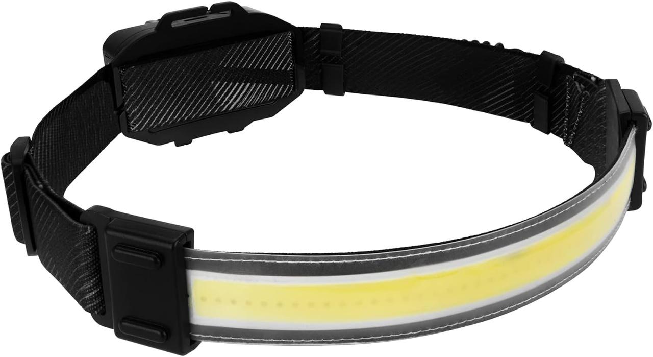 Ліхтар налобний м'який акумуляторний T1 COB USB із задніми червоними вогнями, IPX4, 1200mAh