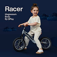 Біговел дитячий QPLAY Racer (регульований по висоті кермо з м'якими ручками, з надувними колесами) B-300Grey, фото 2