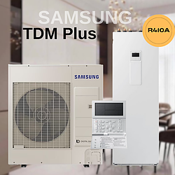 Тепловий насос Samsung ClimateHub TDM Plus з підлоговим гідромодулем AE090MXTPEH/EU / AE200TNWTEH/EU 9 кВт 220В