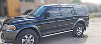 Захист штатних порогів труба для Mitsubishi Pajero Sport 1996-2008