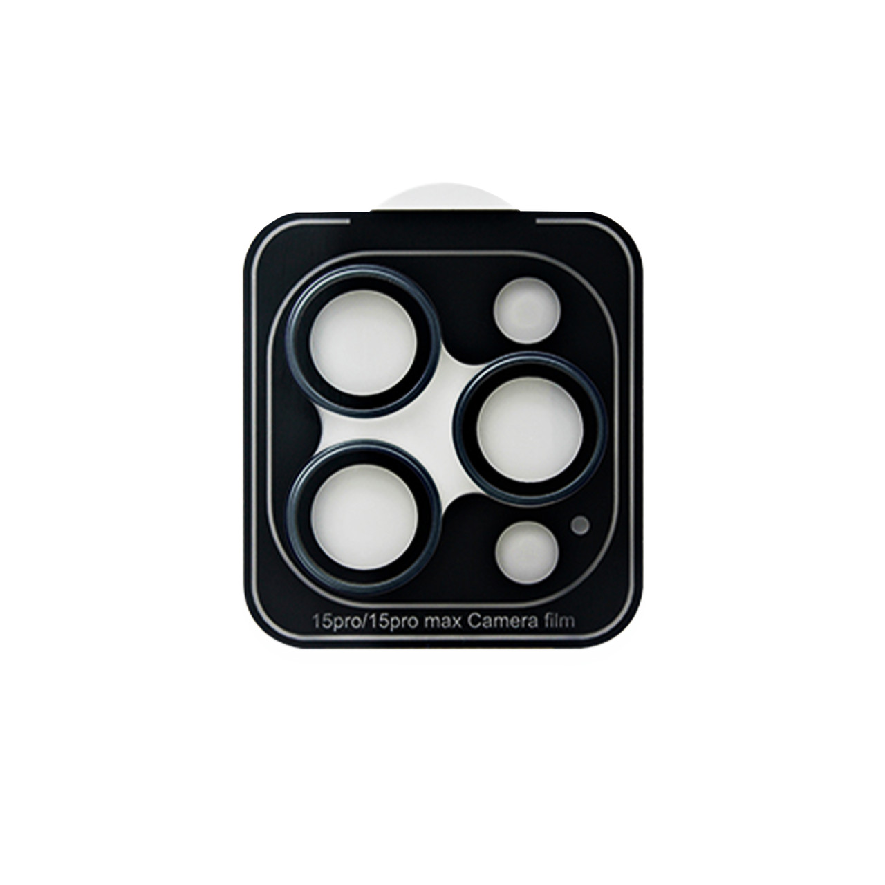 Захисне скло ZK для камери iPhone 15 Pro/15 Pro Max Hawk-Eye Glass (Black)