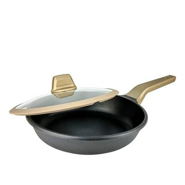 Сковорода кована антипригарна з кришкою MAGIO MG-1167 діам. 26 см Індукція, фото 1