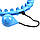 Хулахуп для схуднення Hoola Hoop Massager Блакитний спортивний обруч для талії - масажний обруч для схуднення, фото 4