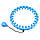 Хулахуп для схуднення Hoola Hoop Massager Блакитний спортивний обруч для талії - масажний обруч для схуднення, фото 5