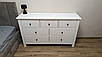 Білий комод "Хамес" з натурального дерева на сім шухлядок, фото 9