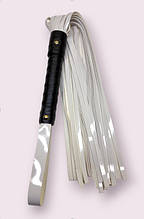 Батіг Flirty, еко-лак, білий, 60 см