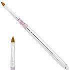 Пензель для гелю та акрилу з металевою ручкою No3