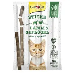 Ласощі для котів GimCat Sticks 4 шт.*5г (ягня)