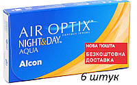 Контактные Линзы Air Optix Night&Day Aqua (6 шт) (+6.0...-10.0) 1 месяц 8,4 8,6