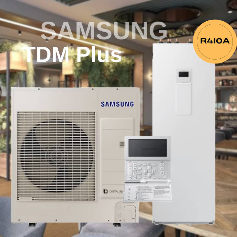 Тепловой насос Samsung ClimateHub TDM Plus с напольным гидромодулем AE090MXTPGH/EU/AE200TNWTEH/EU 9 кВт 380В - фото 1 - id-p1847239805