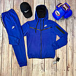 Спортивний костюм чоловічий весняний Nike Tech Fleece (найк теч фліс) весна осінь комплект з курткою демісезонний. Живе фото, фото 6