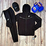 Спортивний костюм чоловічий весняний Nike Tech Fleece (найк теч фліс) весна осінь комплект з курткою демісезонний. Живе фото, фото 4