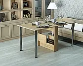 Обідній стіл-книжка трансформер "Святковий" Дуб Сонома (1515x800x730) Гамма-стиль