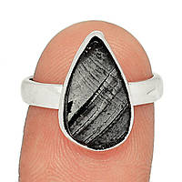 Шунгит серебряное кольцо, 2215КШ