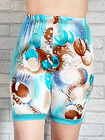 Панталоны женские трикотажные голубые с высокой посадкой, женские трусы бамбук