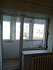 Балконний блок ПВХ /глухе вікно 1150х1350, двері 700х2050/, фото 2