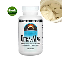 Source Naturals, Ultra-Mag, комплекс магній+В6, 120 таблеток