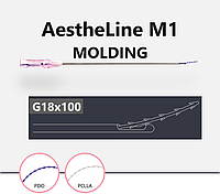 Ліфтингові нитки молдинги AestheLine M1 PDO 18Gх100 (2шт.)