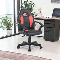 Кресло офисное геймерское Bonro B-043 красное поворотное качественное игровое с подлокотниками