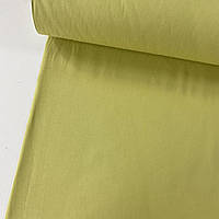 Ткань поплин De Luxe, однотонный цвет зеленого банана (Турция шир. 2,4 м) (P-FR-0073)