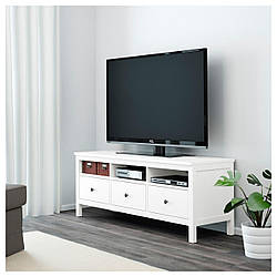 Біла тумба ТВ "Хамес" з натурального дерева