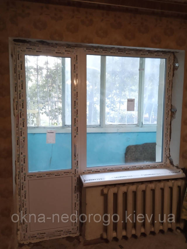 Балконний блок WDS у Києві фото роботи Okna-Nedorogo